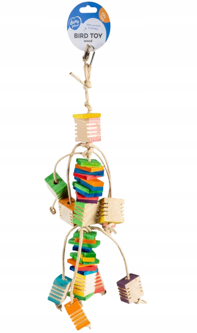 Levně Duvo+ Přívěsek pro ptáky 53 cm Groovy dřevěný