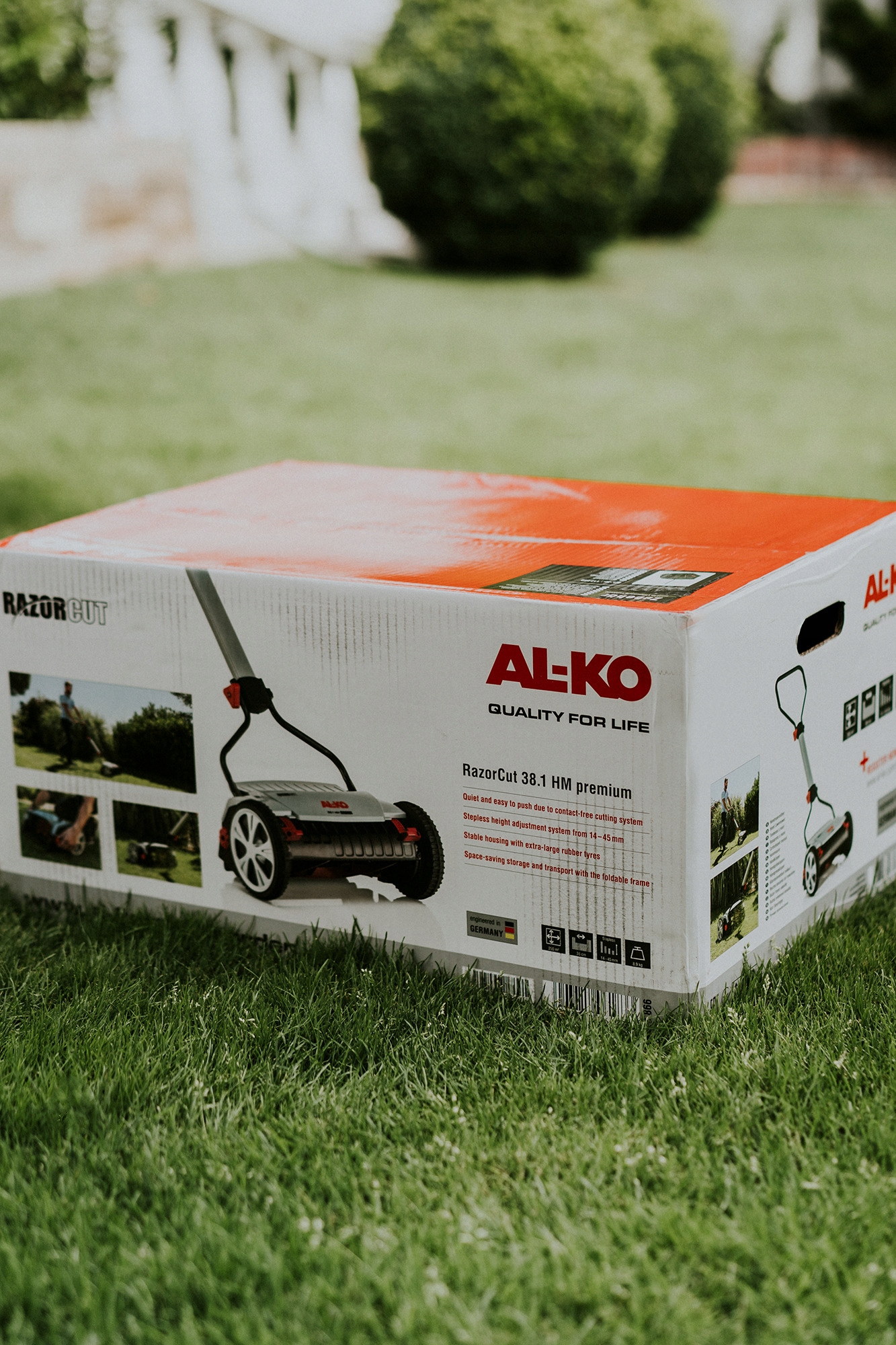 AL-KO KOSIARKA BĘBNOWA RĘCZNA PREMIUM 38CM KOSZ Waga 8.9 kg