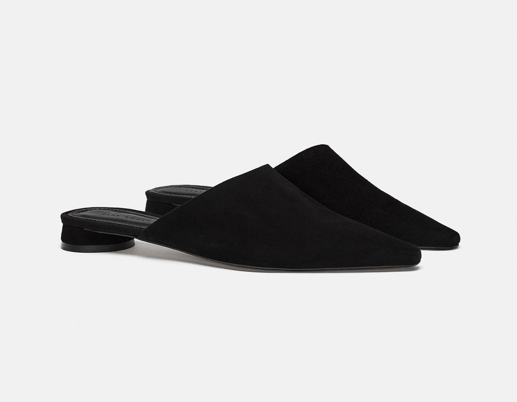 

Zara_klapki Skórzane Mules 5517301