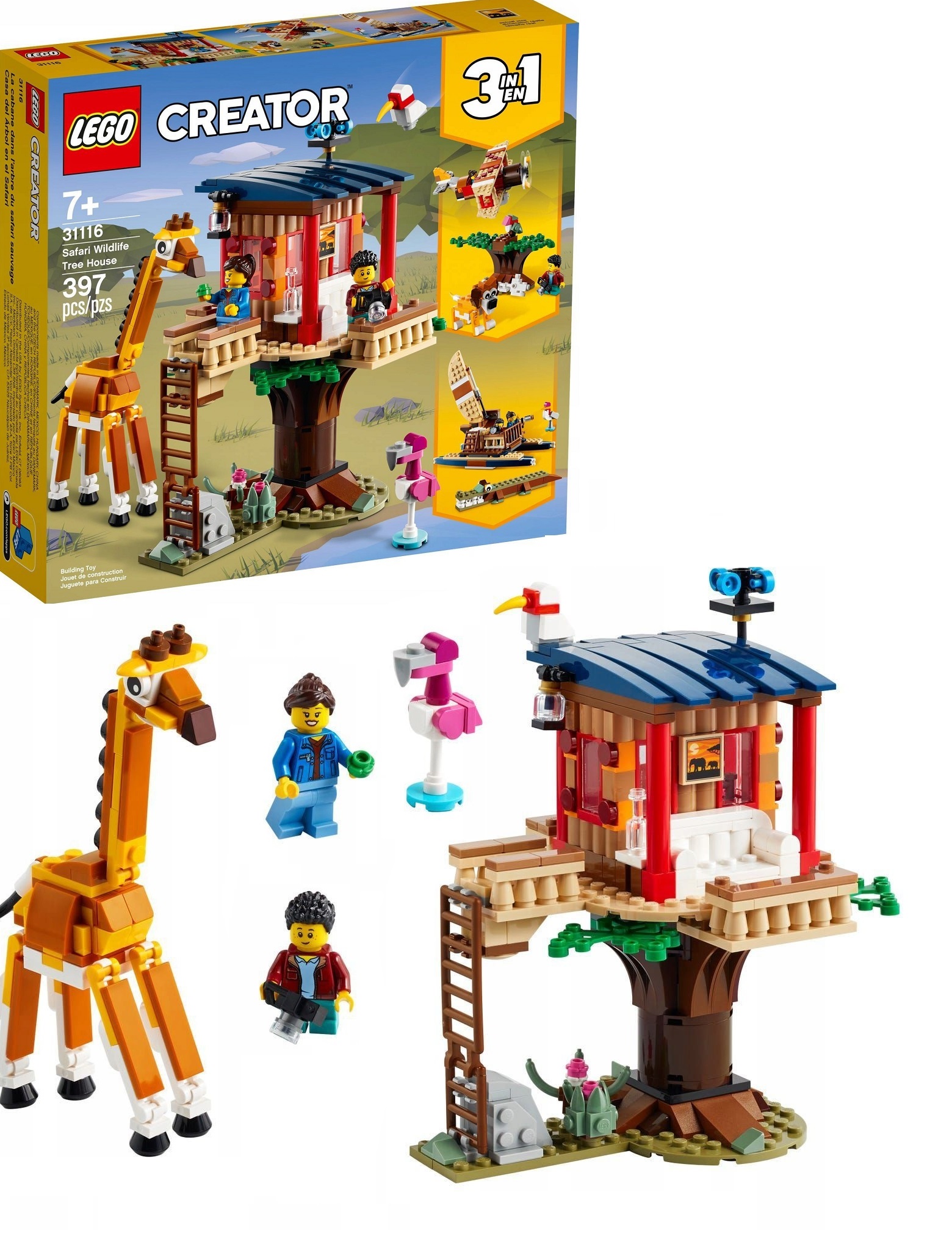 LEGO CREATOR 31116 DOMEK NA DRZEWIE NA SAFARI + ZE