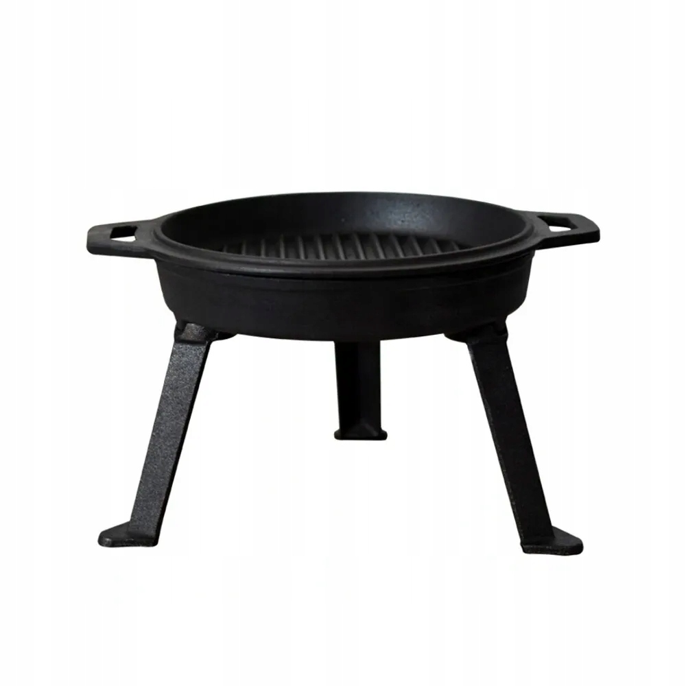 KOCIOŁEK żeliwny 3w1 garnek myśliwski 10l ognisko do kampera na działkę Rodzaj stojący