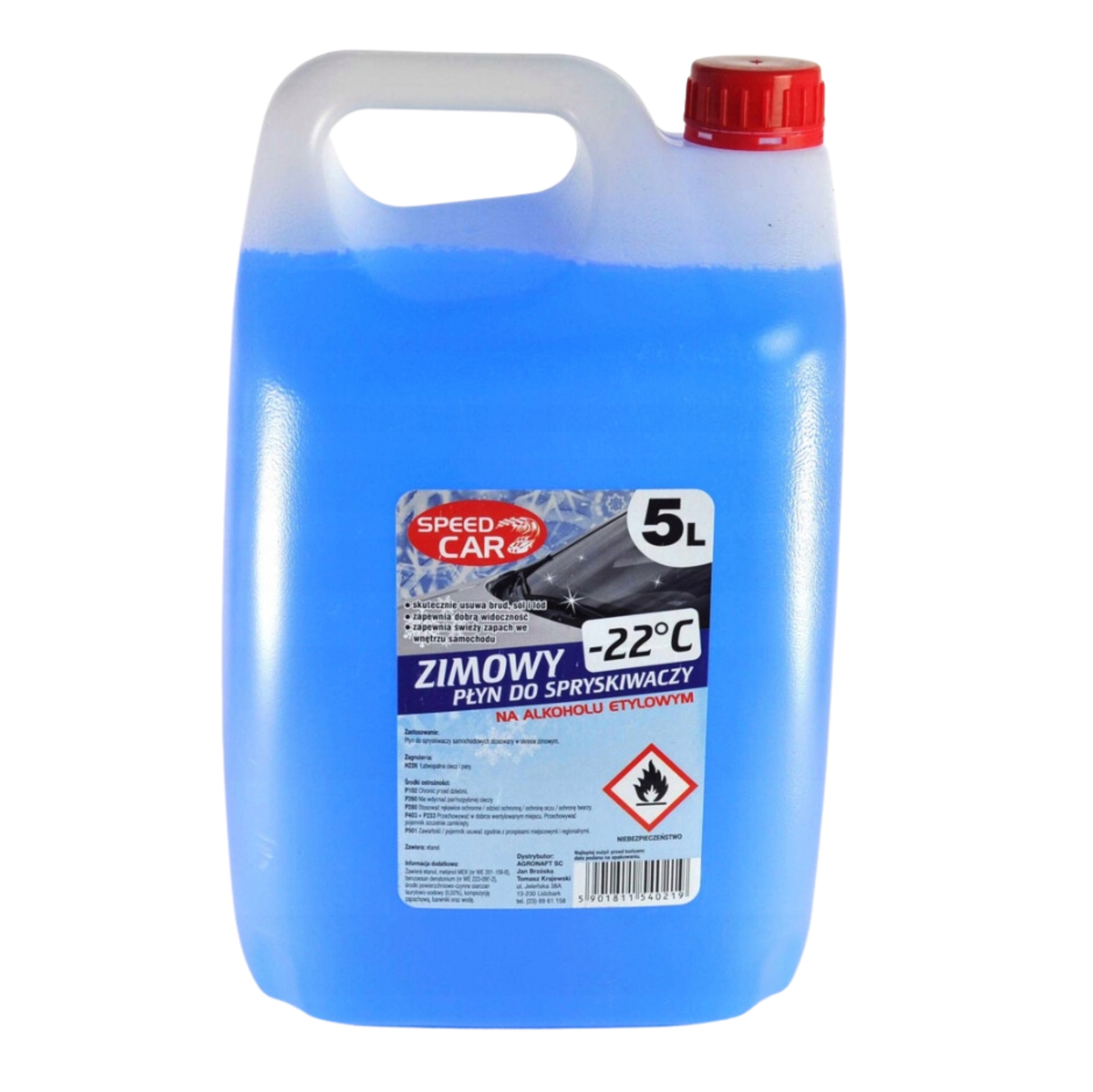 Płyn zimowy do spryskiwaczy -22 5L zapachowy Speed Car