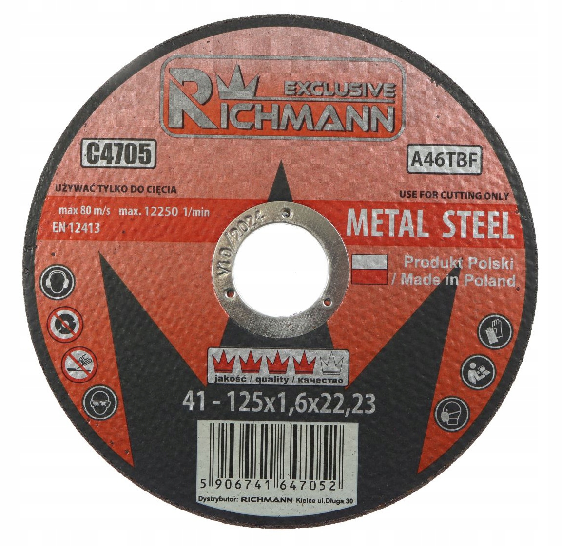 

Tarcza Do Cięcia Metalu 125 x 1,6mm Richmann