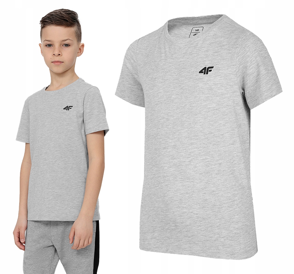 

4F T-shirt Chłopięcy Koszulka Bawełniana JTSM001