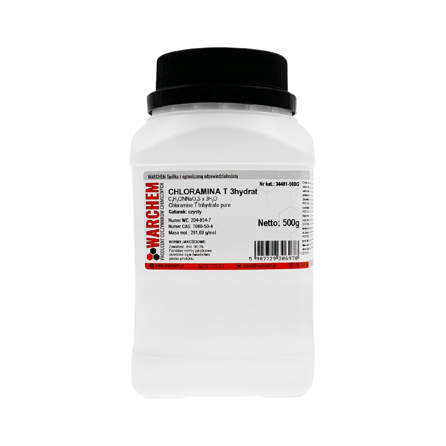 Chloramina T 3hydrat czysty 500g