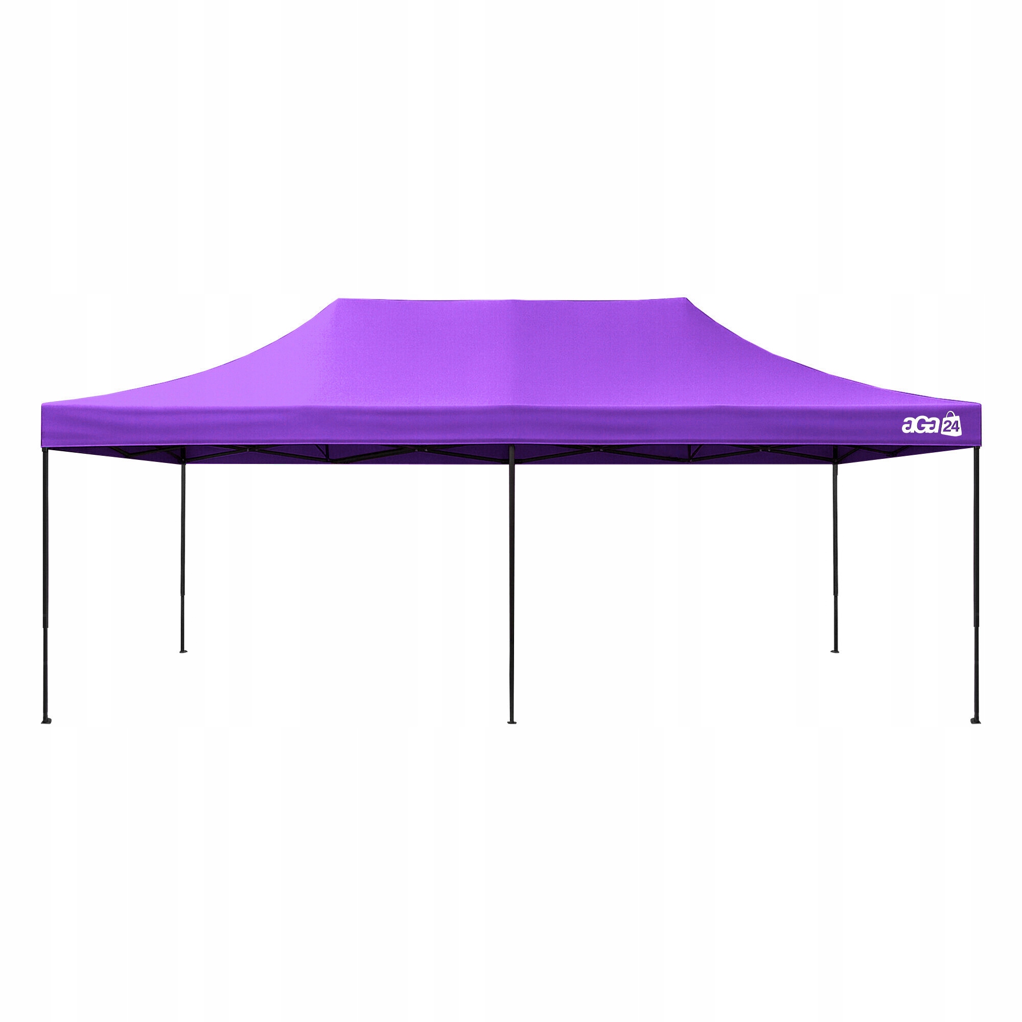 Aga Predajný stánok bez bočníc 3x6 m Fialový