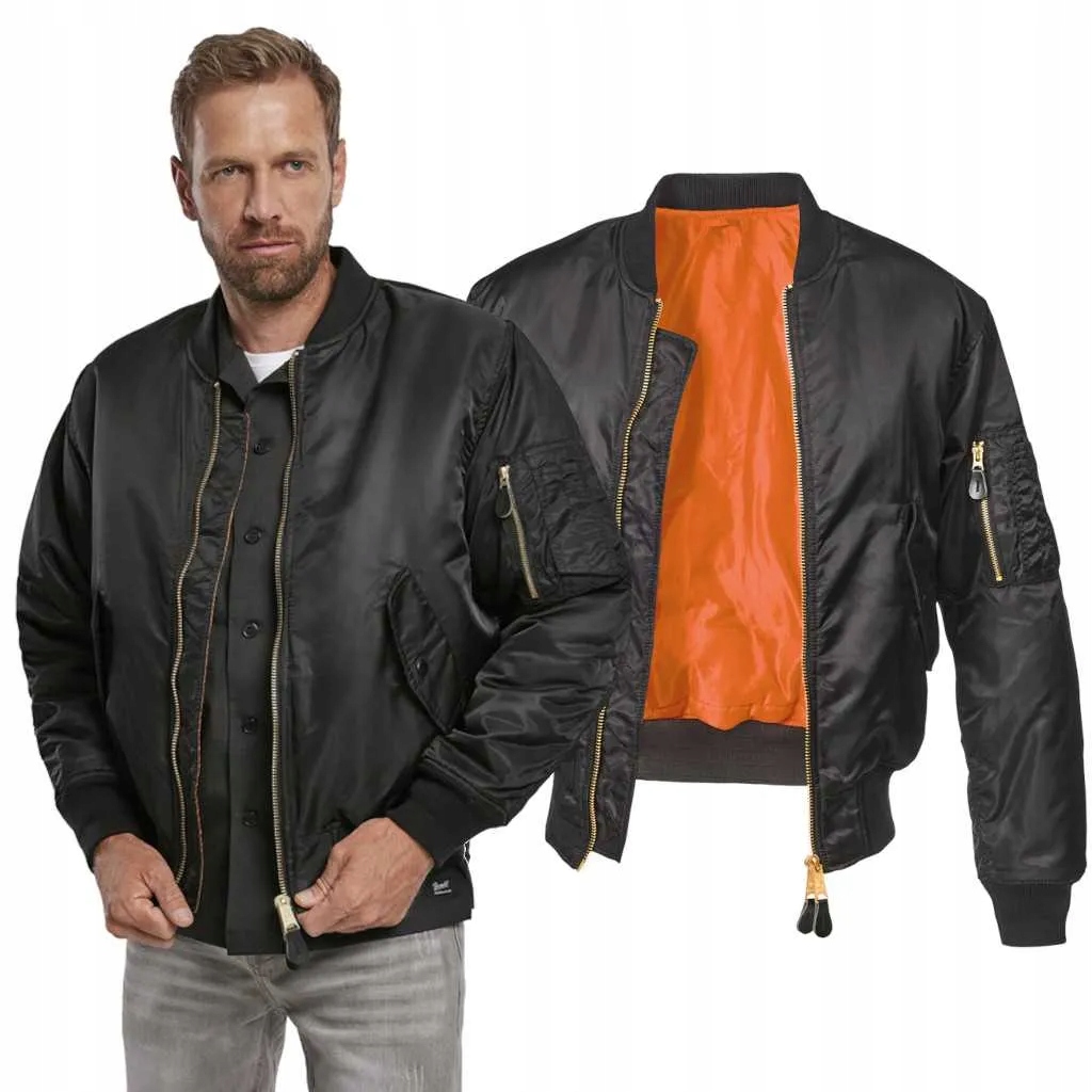 Bunda Brandit MA1 Bomber Jacket Black [XL]