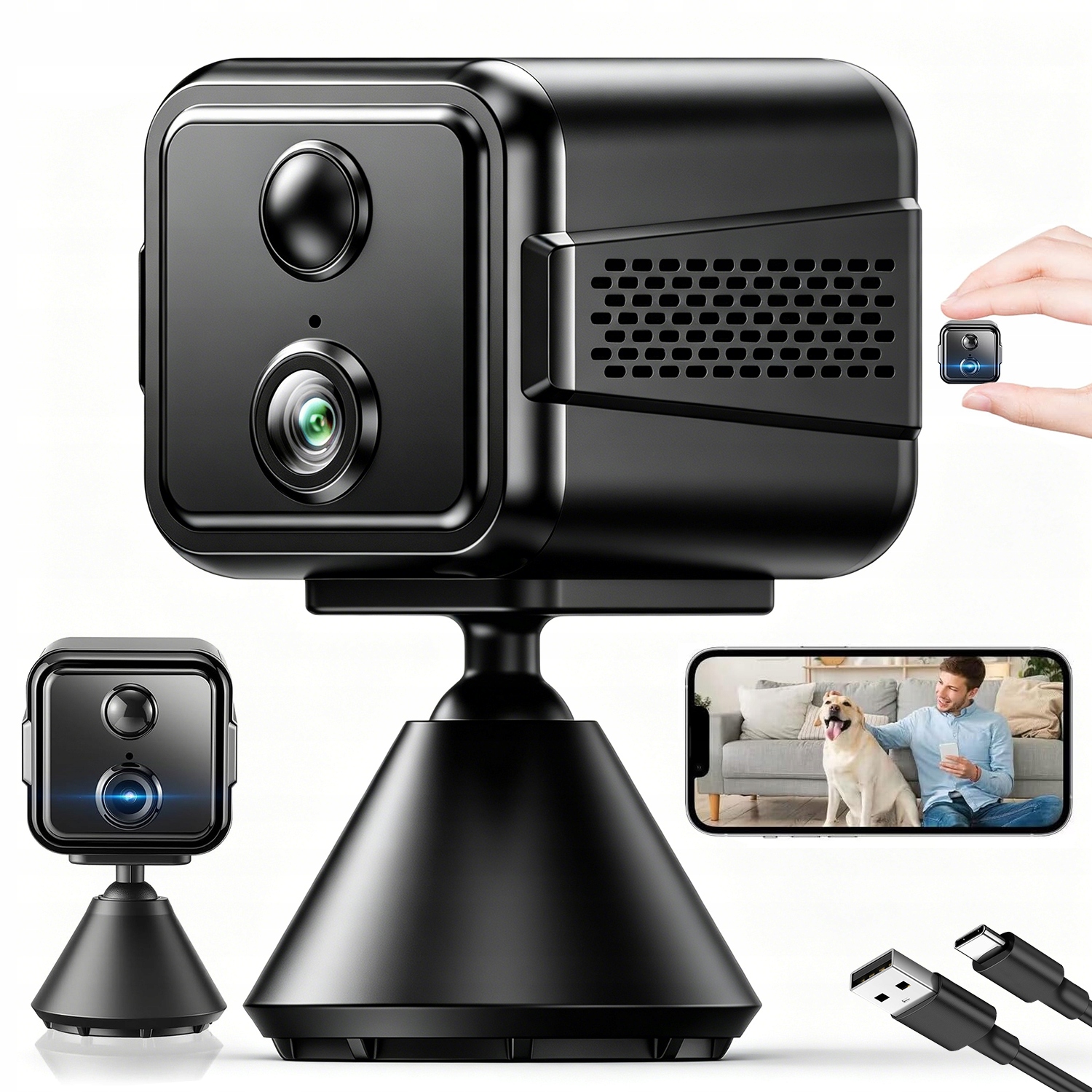 Mini Kamera Skrytá Detekce Full Hd Wifi Pohyb Malá Kamera 2K 2.4G/5GHZ
