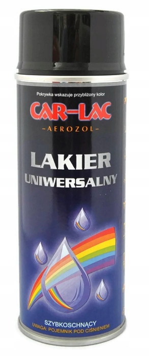 9017 RAL CZARNY POŁYSK CAR LAK SPRAY FARBA 400ML