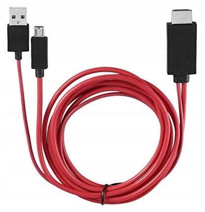 

Kabel Mhl microUSB 11-pin Hdmi Konwerter Usb 1,8m