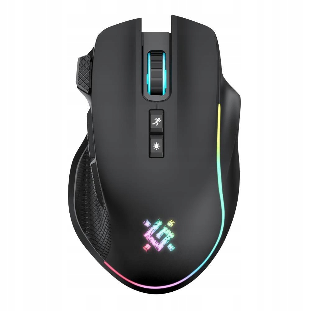 Mysz bezprzewodowa Defender Thunder GM-213 optyczna 1600dpi czarna Rgb Akum