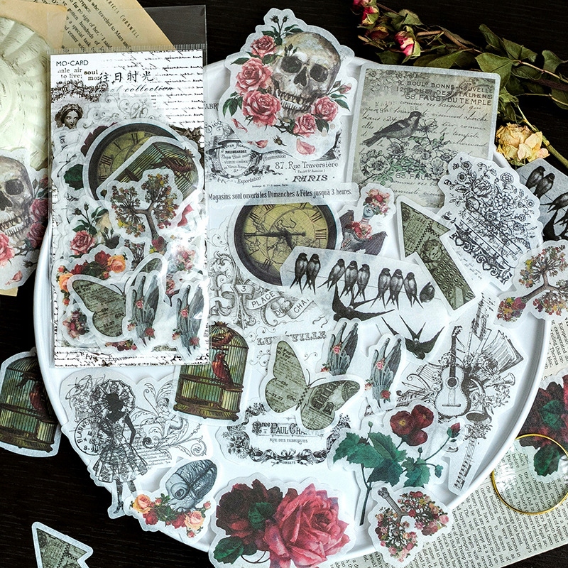 

Naklejki Scrapbookingu Retro Vintage do Planera
