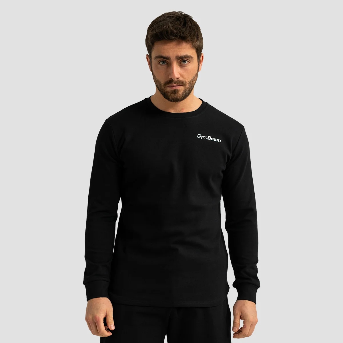 Bluza Limitless Sportowa Fitness Oddychająca Bawełna Black GymBeam XXXL