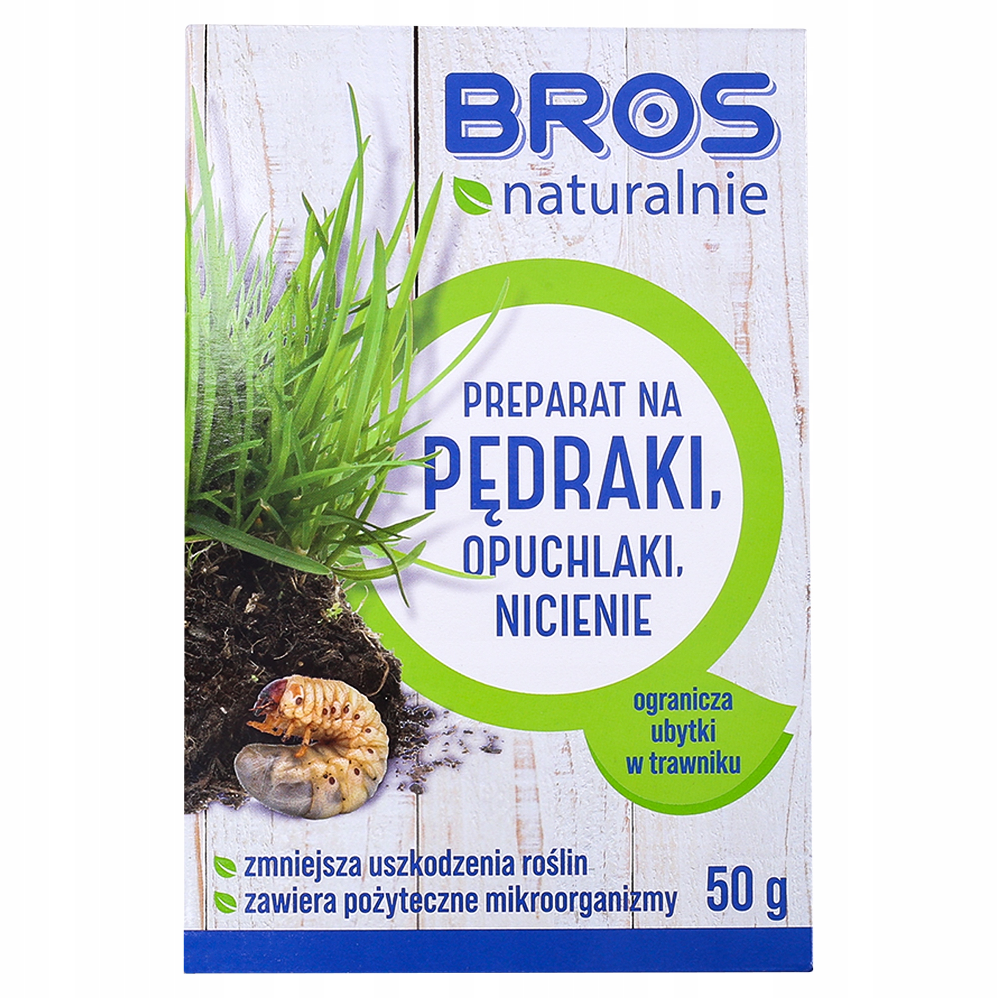 

Bros Naturalnie Na Pędraki Larwy Opuchlaki 50g