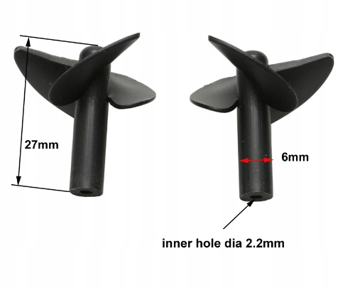 ŚRUBY ŚMIGŁA ŁÓDKI ZANĘTOWEJ 2szt Marka bez marki