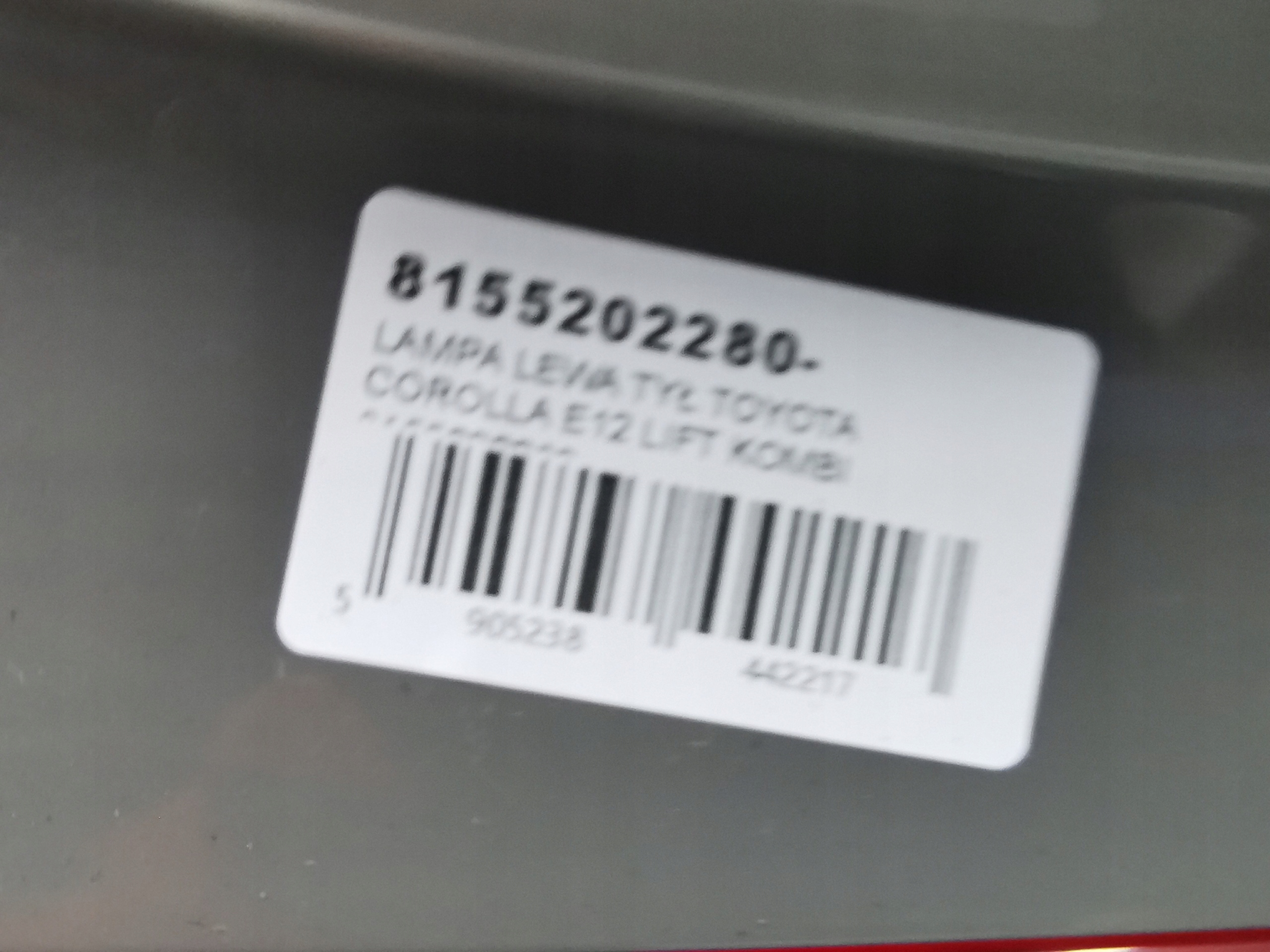 light left rear part TOYOTA COROLLA E12 LIFT KOMBI 8155202280
