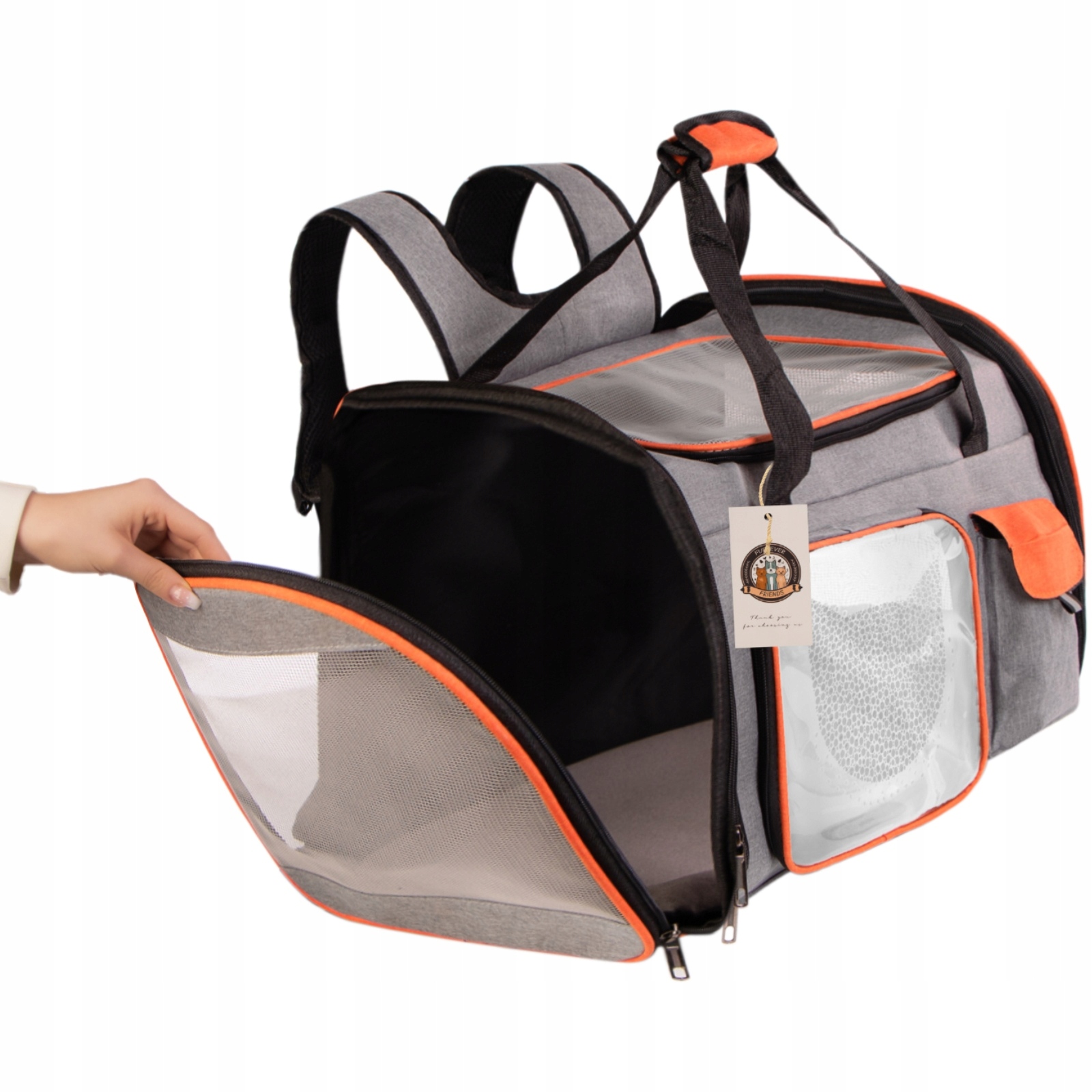 Levně Přepravka Furrever Friends 30 cm x 50 cm x 33 cm vícebarevná