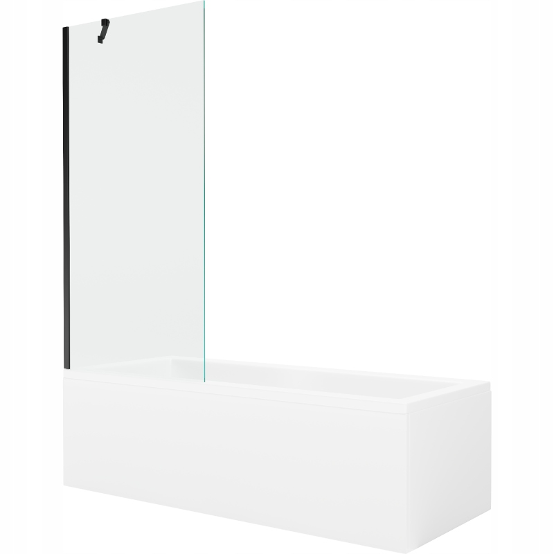 Mexen Cubik obdélníková vana 160 x 70 cm s zástěna