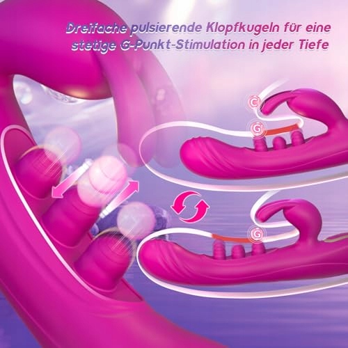 PULSIERENDER Dildo Wibrator Dla Kobiet Silikonowy Realistyczny G Punkt — miniatura 3