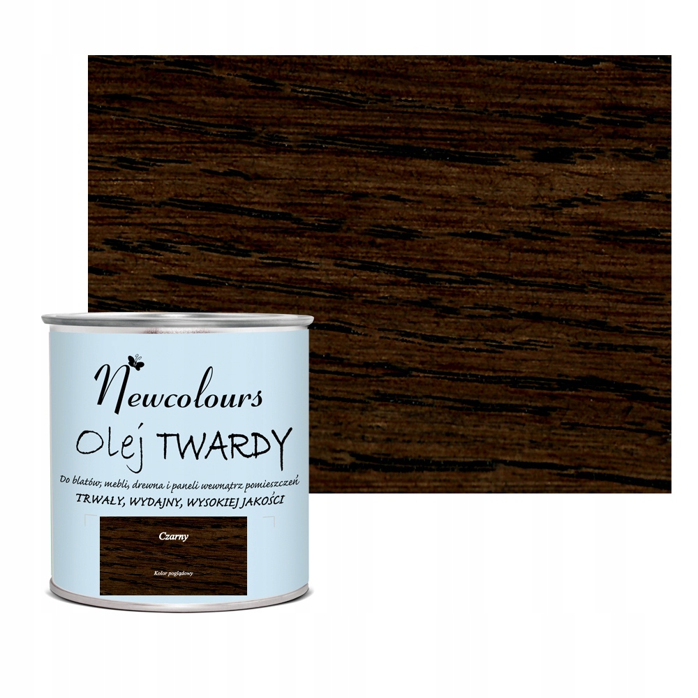 

Olej twardy do mebli Newcolours 200 ml Czarny