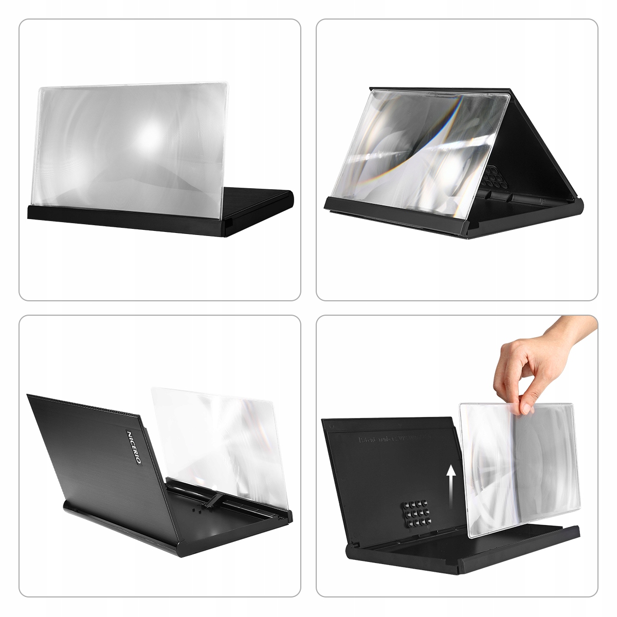 UNIWERSALNA LUPKA EKRANOWA NICERIO 3D INTELIGENTNA Marka bez marki