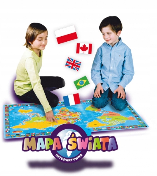 Dumel INTERAKTYWNA MAPA ŚWIATA DLA DZIECI QUIZ 6+ Marka Dumel