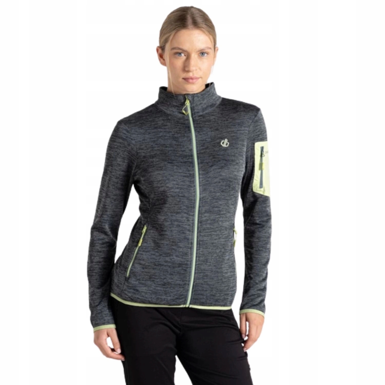 Mikina DARE2B sportovní, tenká, dámská, lehká, rozepínací, šedá vel. Eu 40 L