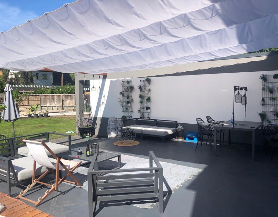 ŻAGIEL PRZECIWSŁONECZNY WODOSZCZELNY NA WYMIAR ROZSUWANY ZWIJANY NA PERGOLĘ EAN (GTIN) 5903990620379