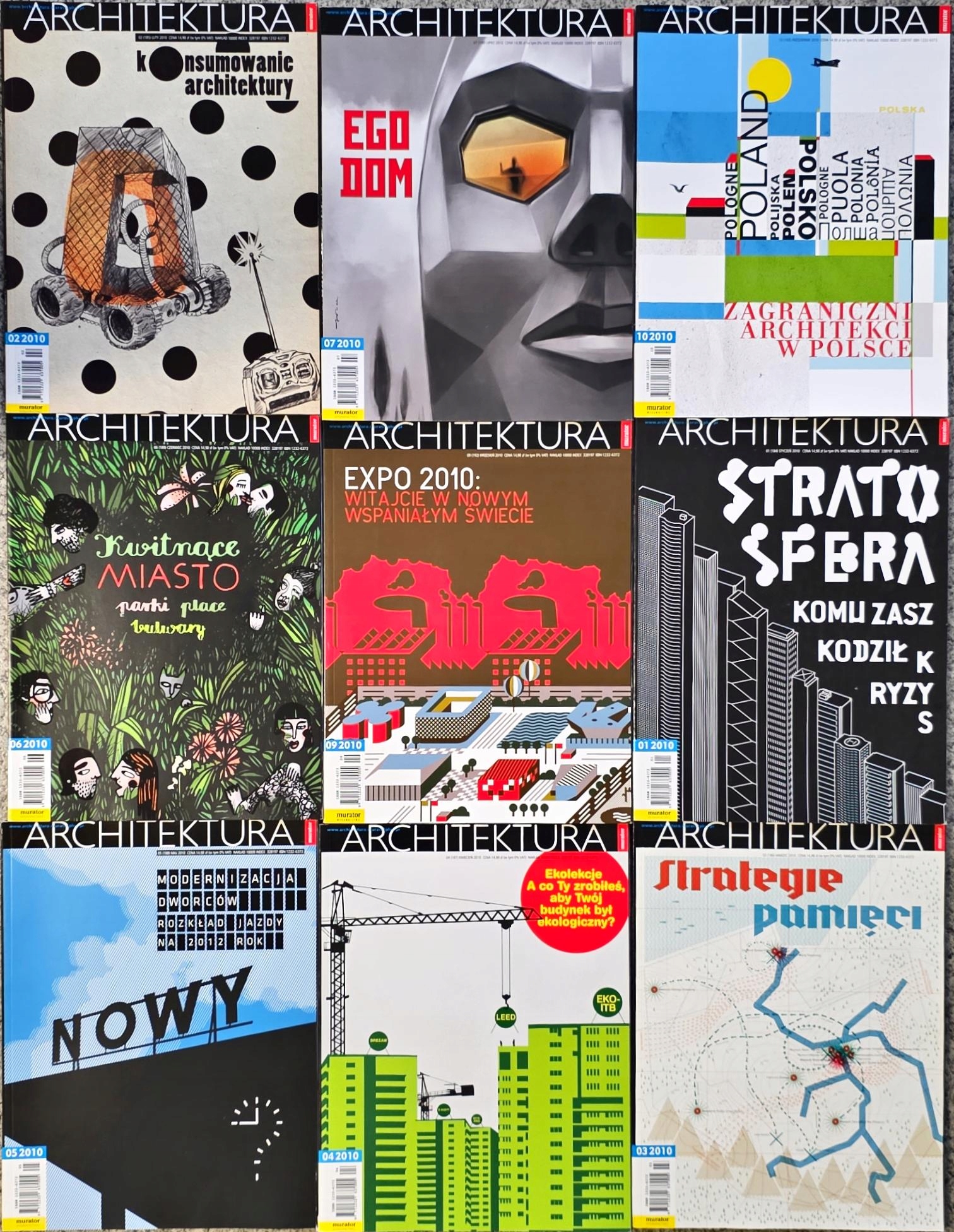 ARCHITEKTURA MURATOR 9 NUMERÓW 2010