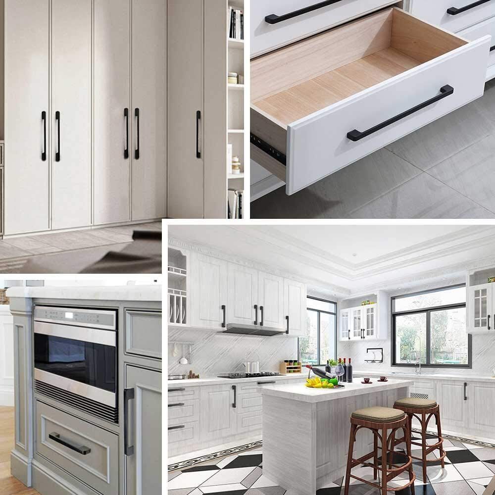 10SZT ROZSTAW OTWORÓW 128MM CZARNYCH UCHWYTÓW MEBLOWYCH UCHWYT SZAFKI EAN (GTIN) 0884929284532