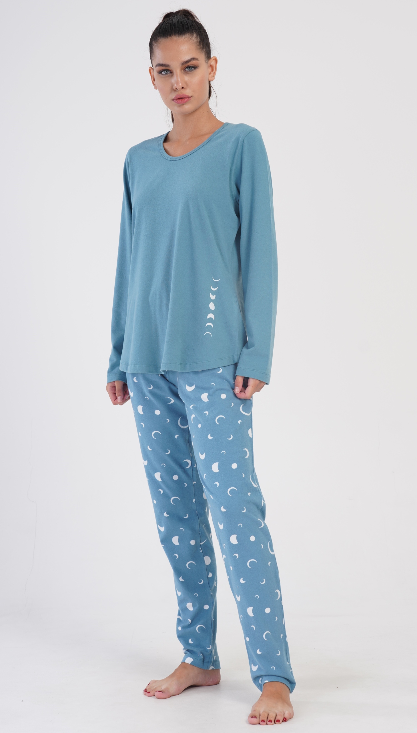 Dámské bavlněné pyžamo Vienetta Plus Size vel. 1XL