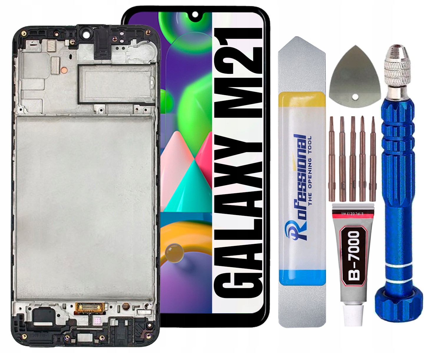 Displej Pro Samsung Galaxy M21 M215 Oled LCD Rámeček