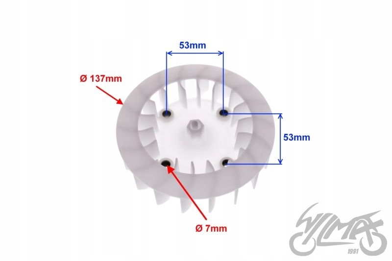 WENTYLATOR MAGNETA 125 GY6 4T Producent Wilmat