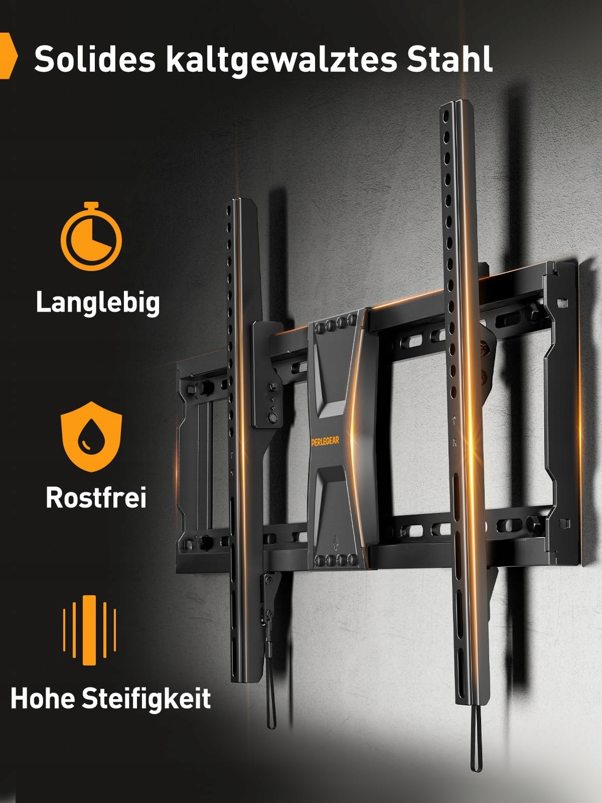 PERLEGEAR Uchwyt TV 37-82 Cal Neigany Max 60kg VESA 600x400mm — miniatura 4