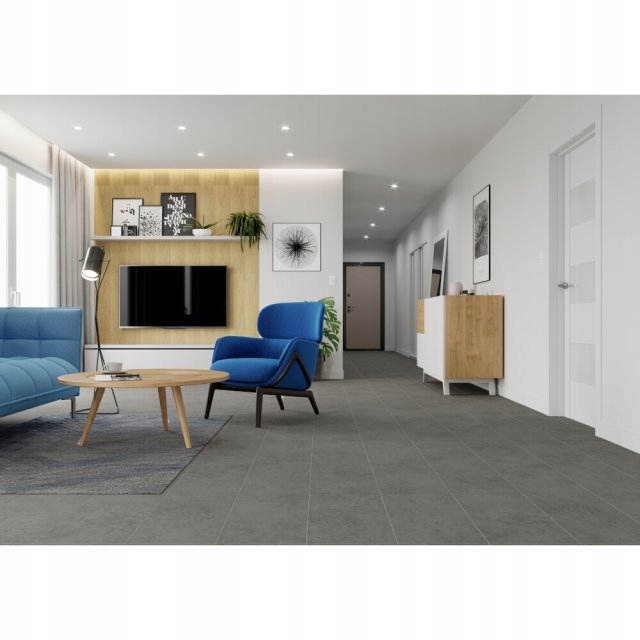 PŁYTKI PODŁOGOWE GRES HUSTON szary 30x60 Typ gres