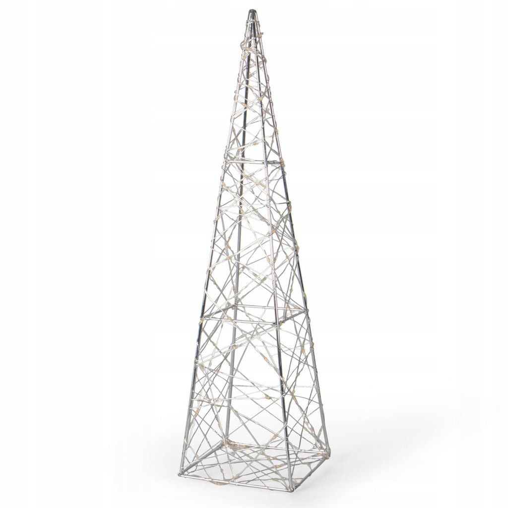 

Metalowa Choinka srebrna Stożek 140 Led IP44 44cm