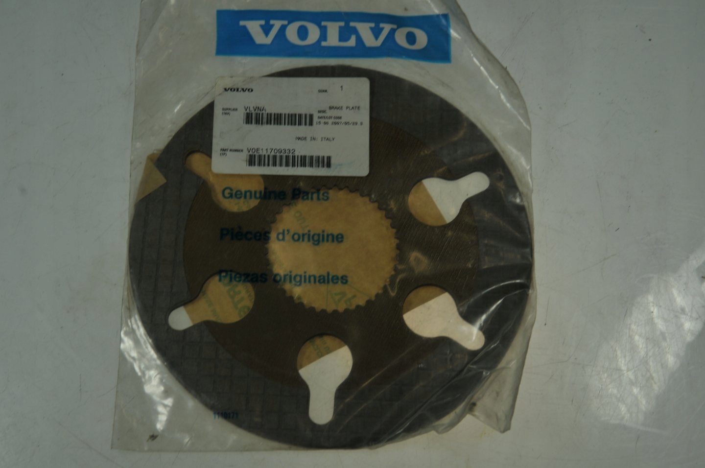 VO1 - ГАЛЬМІВНИЙ ДИСК VOLVO 11709332