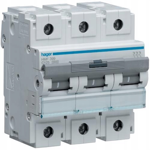 Nadproudový spínač 10kA 3P C 125A Hager