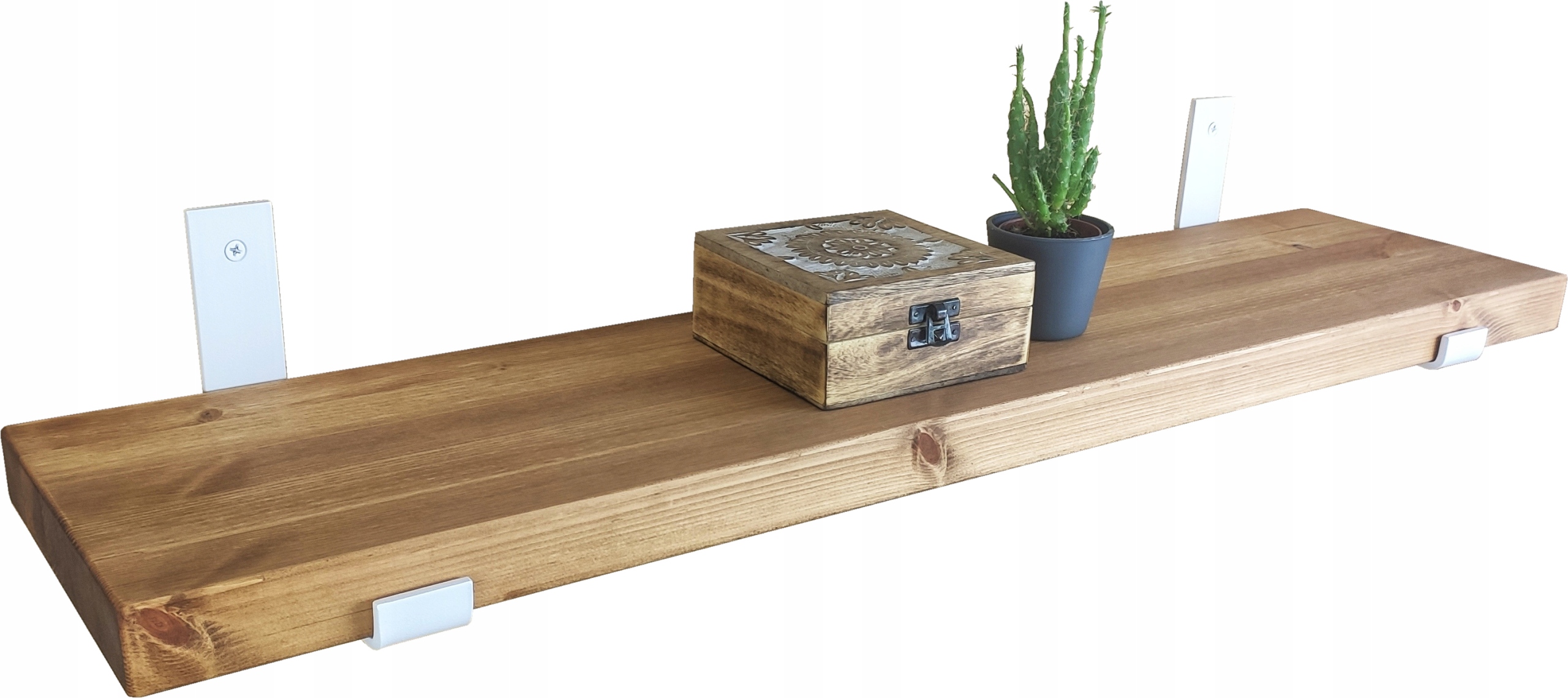 Závěsná nástěnná police Loft bílá 60 cm