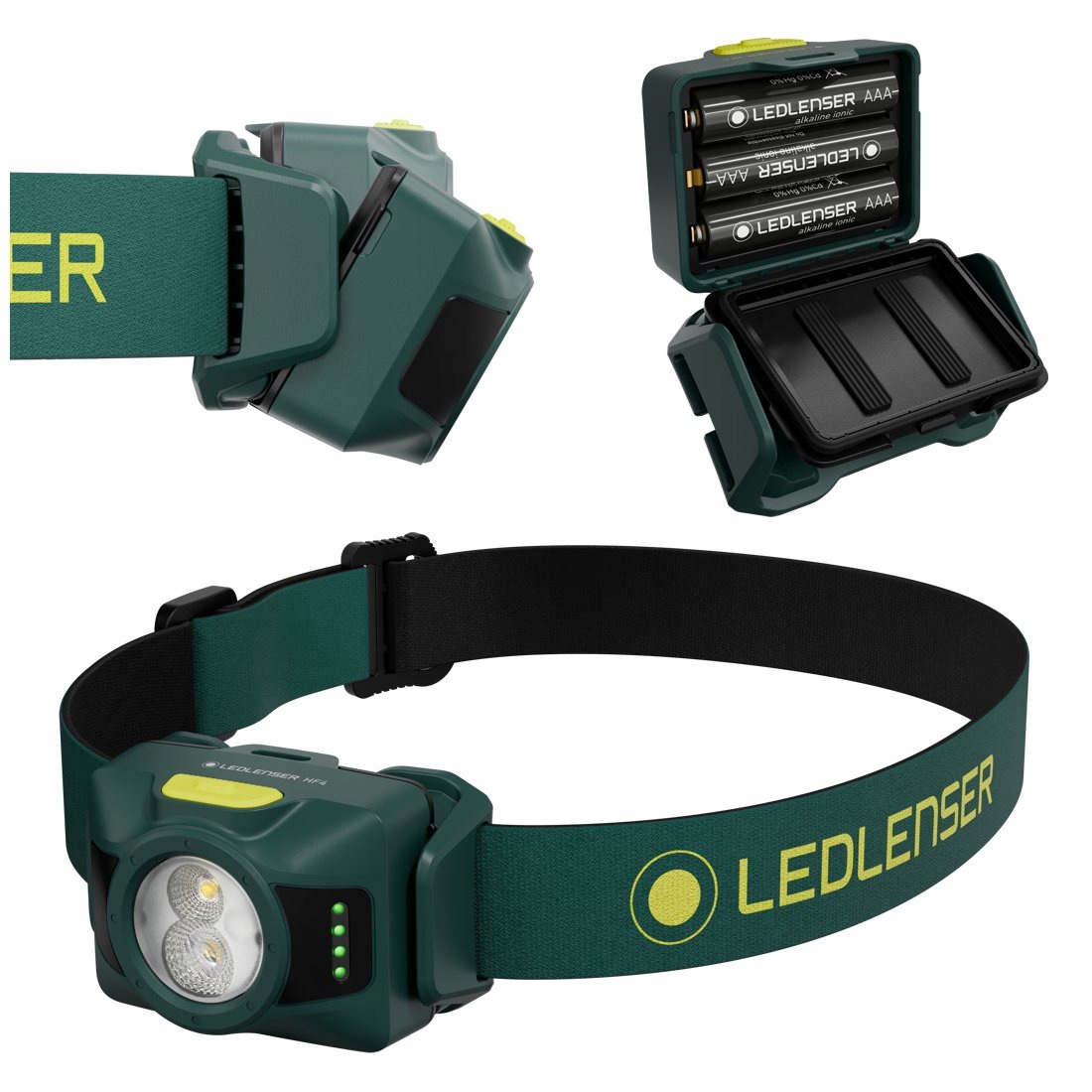 Ledlenser Latarka Czołowa HF4 Forest Green New IP67 450 Lumenów