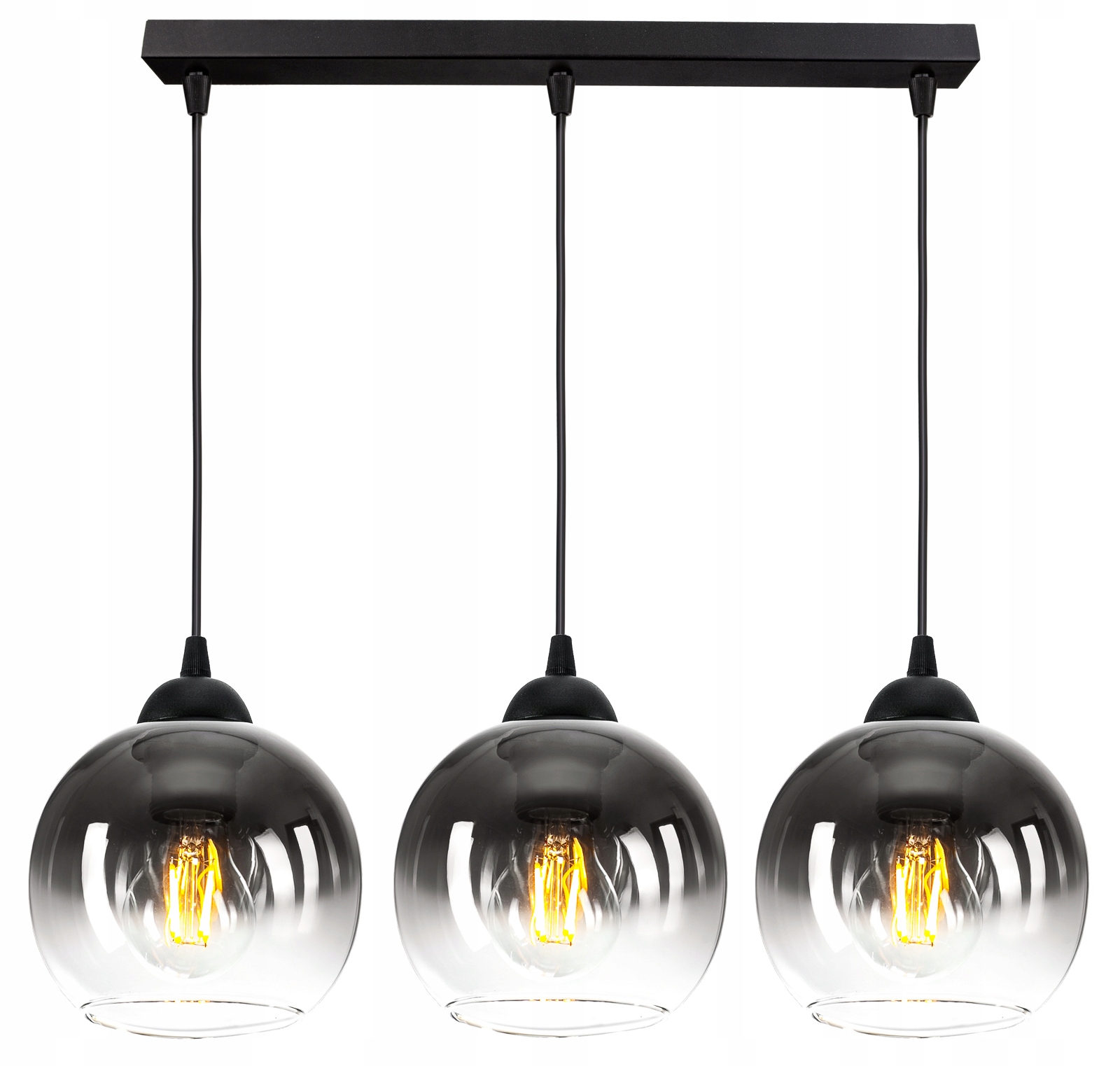 

Szklana Lampa Wisząca Sufitowa Żyrandol Kule Led