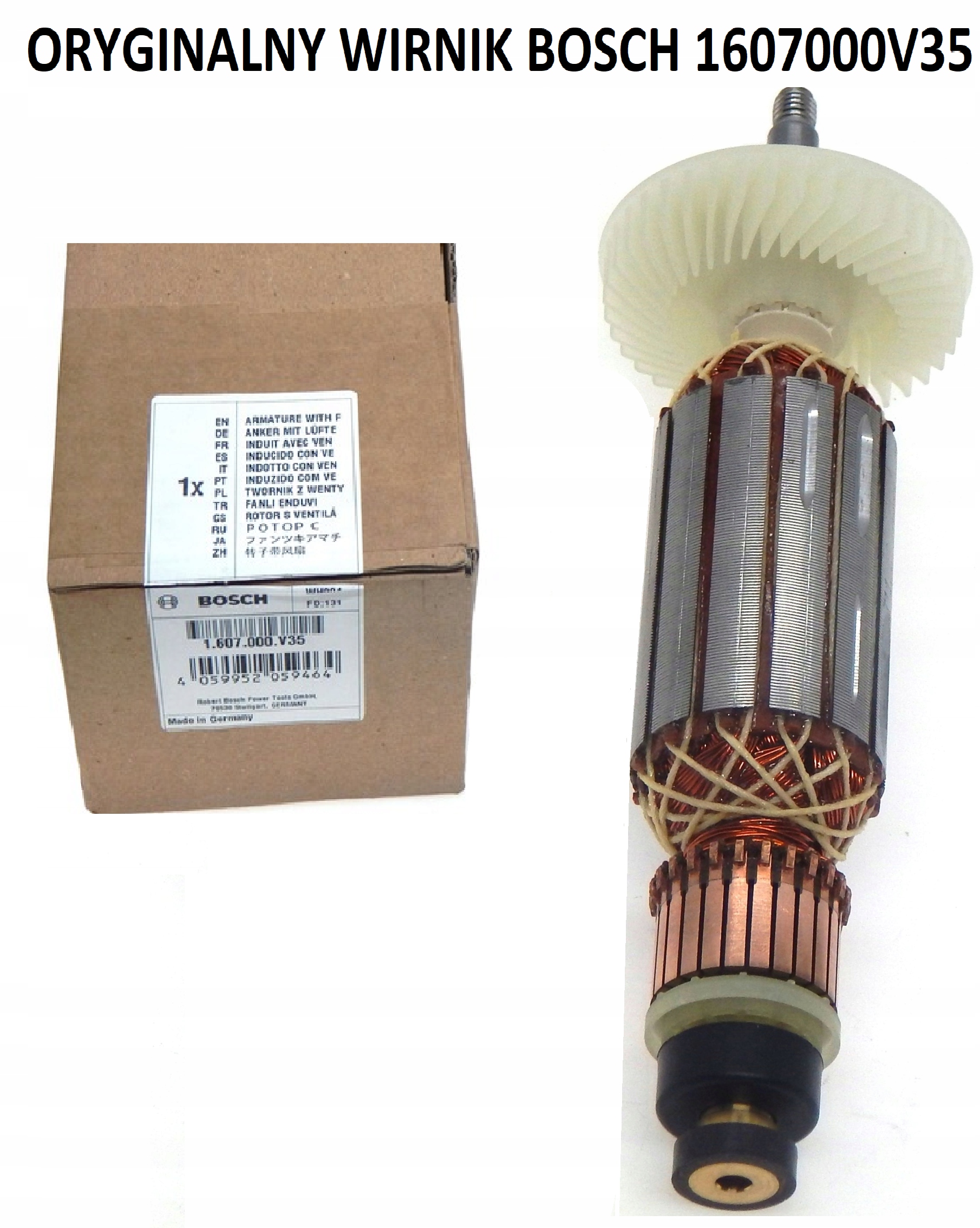 Bosch wirnik do szlifierki kątowej Gws 17-125 CIX, Gws 17-125 CI Oryginał