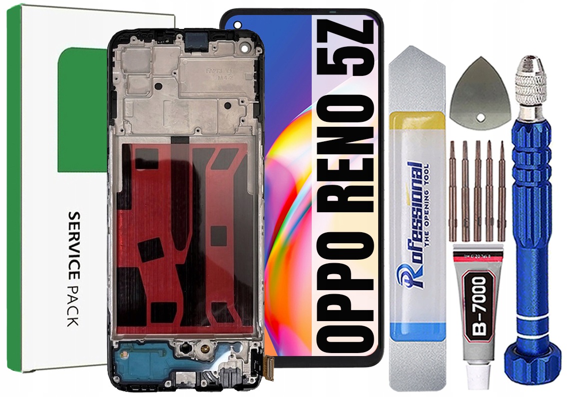 Displej Pro Oppo Reno 5Z Originál Obrazovka Rámeček
