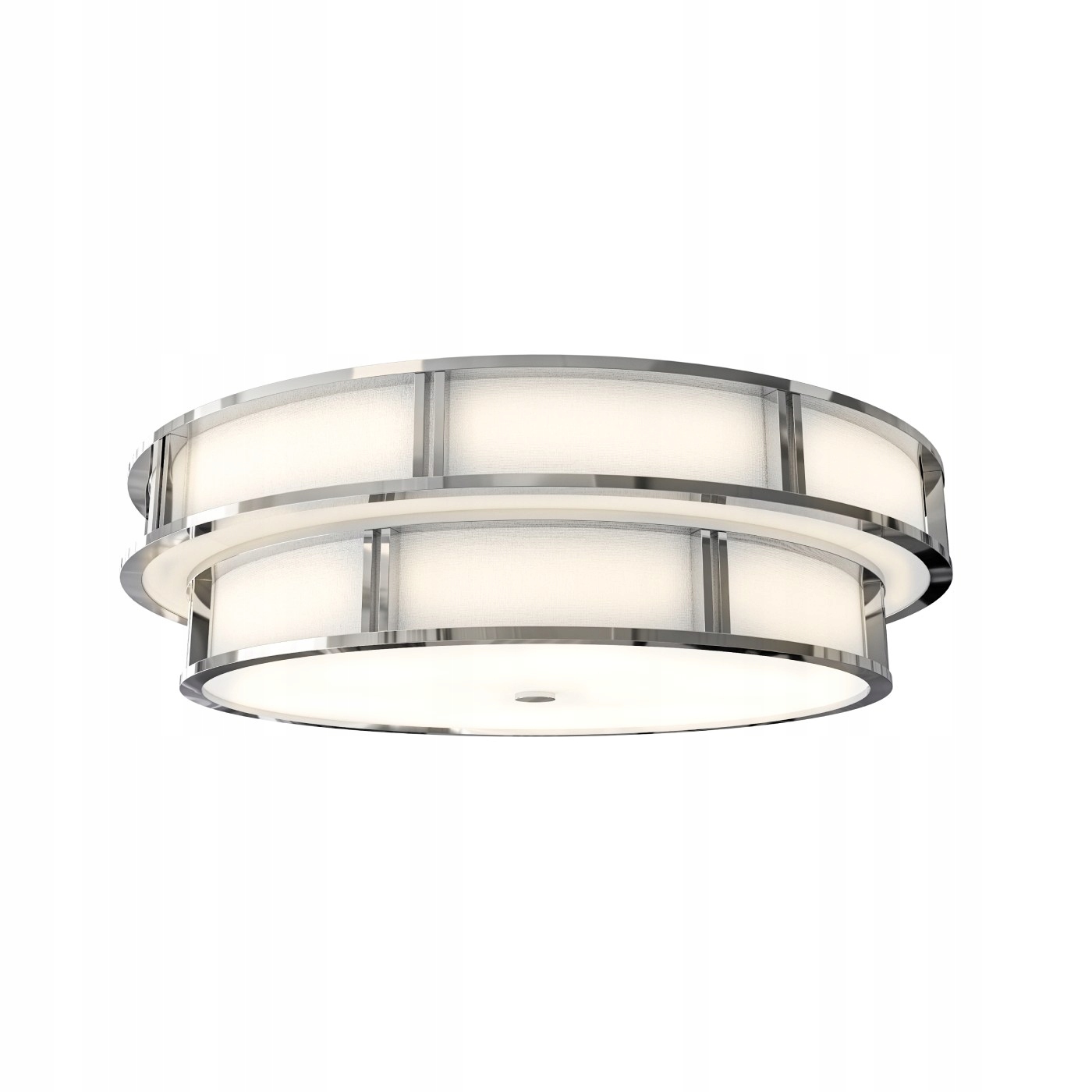 Elegantní chromová lampa s stropní svítidlo stínítkem Piano Pl Cromo 80 cm 6x E27 obývací pokoj