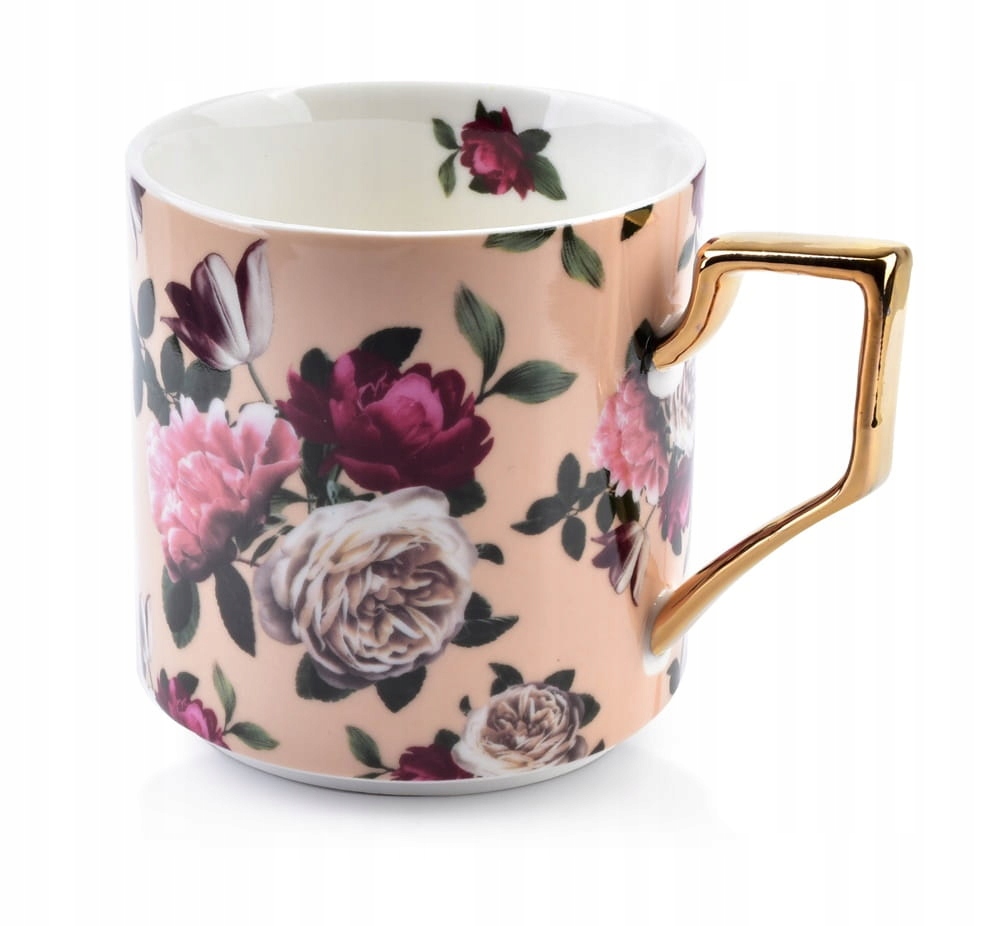 

Kubek porcelanowy Pola Beige Róża 360 ml
