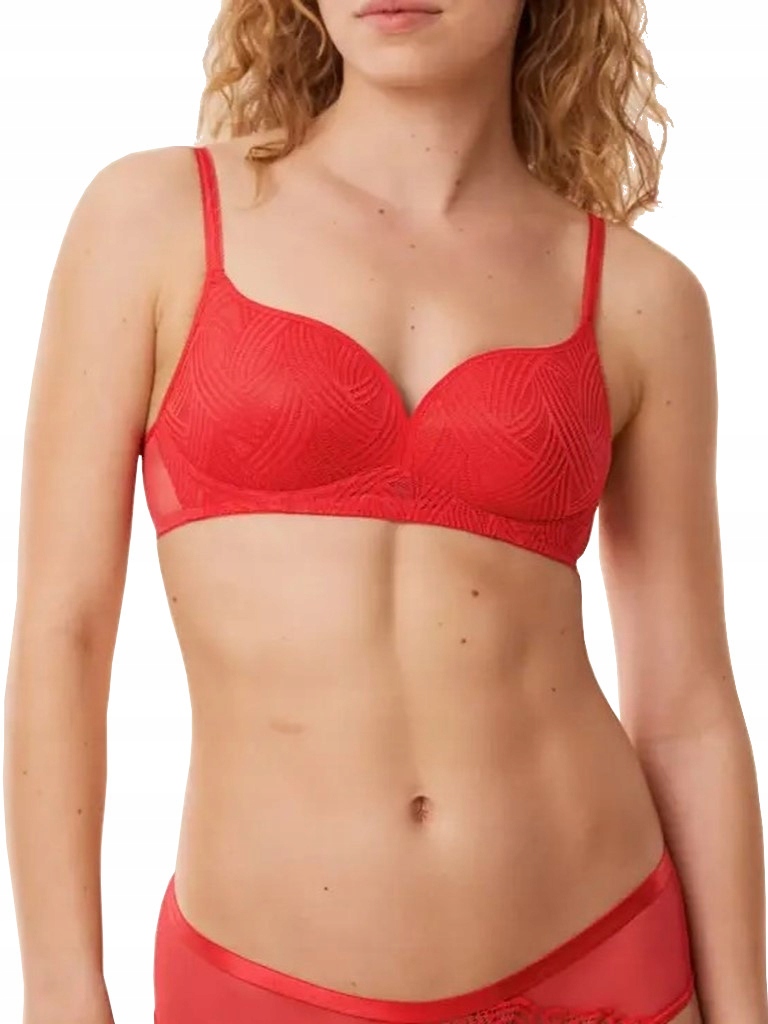T061 Triumph podprsenka Delightful Spotlight P vyztužená červená vel.