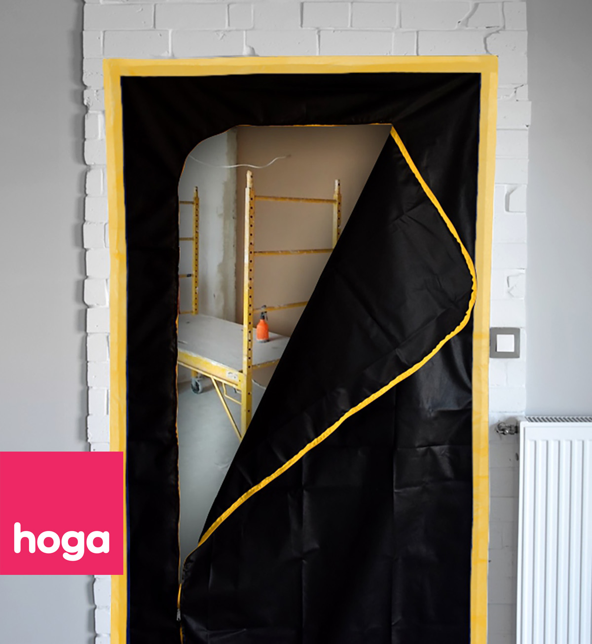 DRZWI REMONTOWE PRZECIWPYŁOWE KURTYNA OSŁONA Z WŁÓKNINY 220x110cm L P 4szt. Marka Hoga