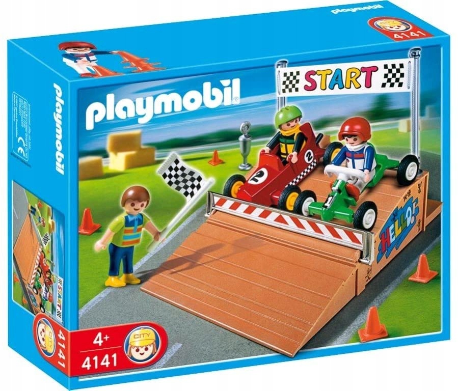 Playmobil City Gokart-rennen Rampe 4141 Bausteine Rennfahrer Zubehör - Bild 1 von 1