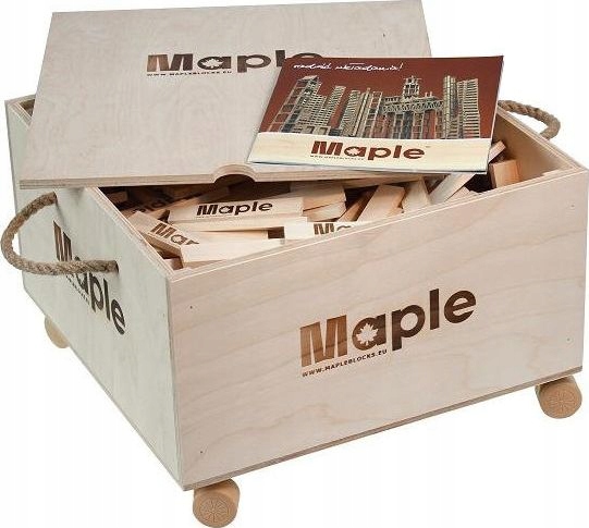 

Drewniane Klocki Maple Edukacyjne Skrzynia 500 Szt