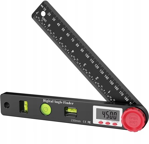 4w1 KĄTOMIERZ POZIOMICA CYFROWA LCD ELEKTRONICZNA